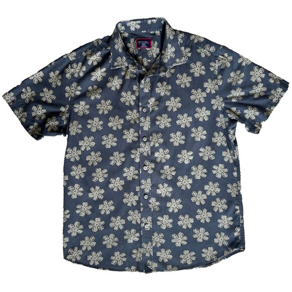 UNTUCKit Blue Floral Casual Button Down Shirt - Picture 1 of 10